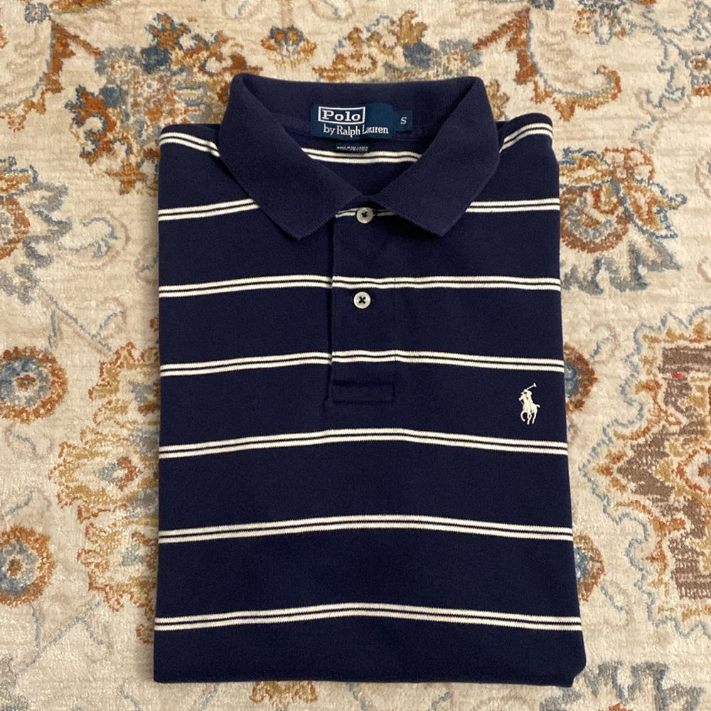Vintage Polo Ralph Lauren Polo S Navy and White